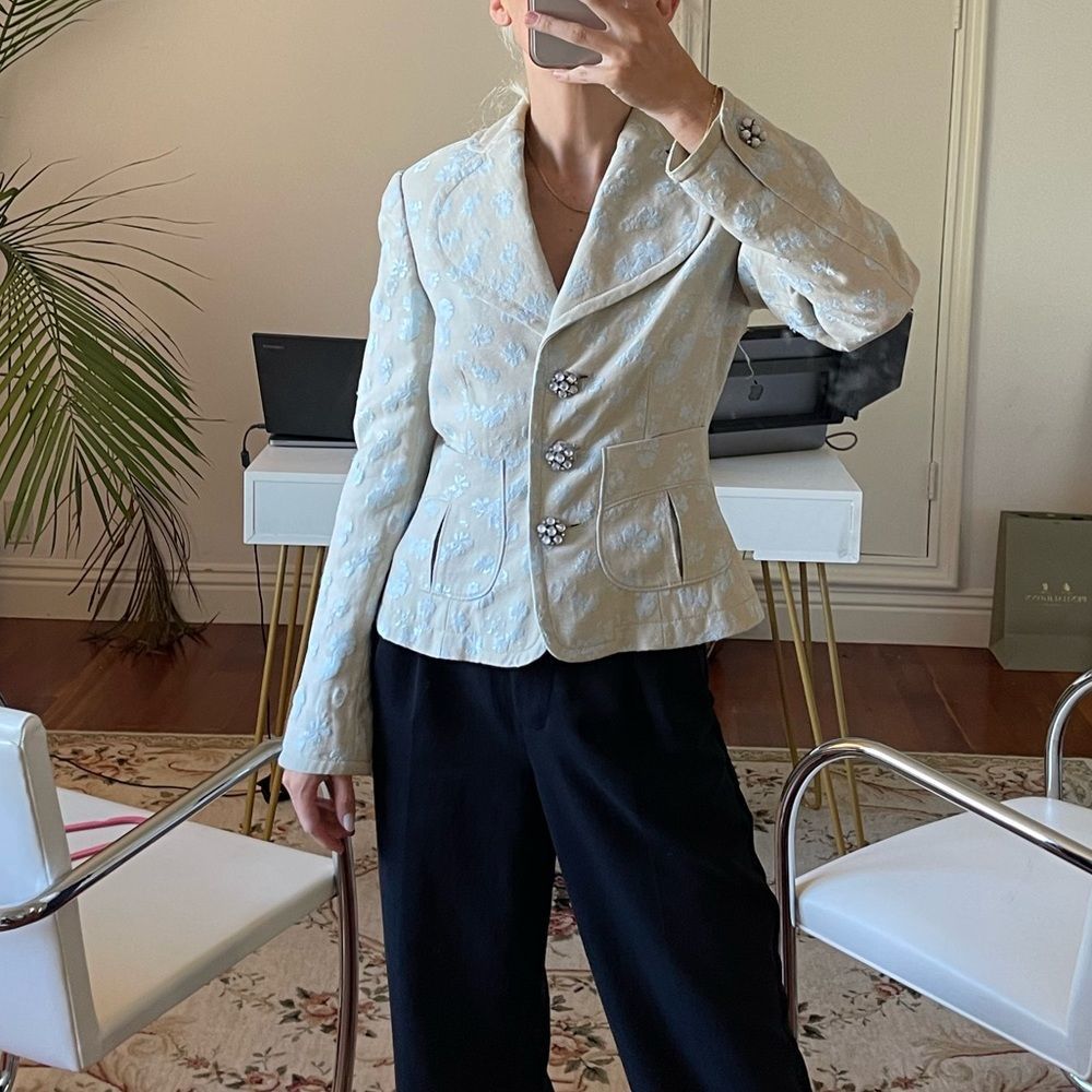 Banana republic floral blazer
